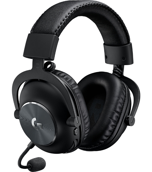 Гарнитура проводная с микрофоном Logitech Pro X LIGHTSPEED черный мониторные BT оголовье (981-000907)