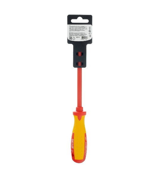 Отвертка Matrix Insulated, SL5,5 x 125 мм, CrMo, до 1000 В, двухкомп. рукоятка
