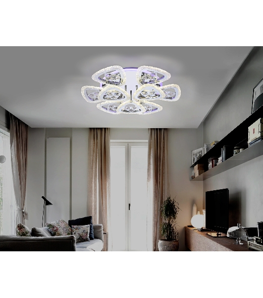 Светильник Ambrella light FA2922 CH хром 138W 600*600*130 (ПДУ РАДИО 2.4)