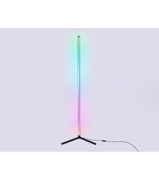 Светильник Ambrella light FL8027 BK черный LED 20W RGB D32*1650 (ПДУ РАДИО 2.4G)