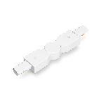 GL7179 WH белый коннектор поворотный шарнирный для однофазного шинопровода Standard 220V NEW 285*35*20, фото6