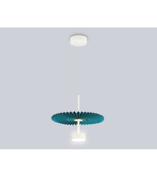 Светильник Ambrella light LH72611 WH/GR белый/бирюзовый 6W 3000K D300*260-1770
