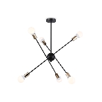 Светильник Ambrella light TR80435/6 BK/GD черный/золото E27/6 max 60W D950*730, фото7