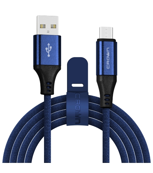 Кабель Crown USB - microUSB CMCU-3103M blue