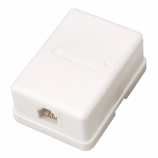 Рoзетка телефонная внешняя PROconnect, 1 порт RJ-11(6P-2C), категория 3, (50 шт/уп)