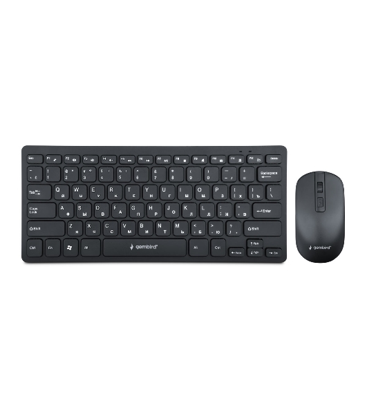 Комплект клавиатура+мышь Gembird KBS-9100 беспроводной, USB, 1600 DPI, чёрный