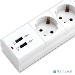 Сетевой фильтр Buro BU-SP1.8 USB 2A-W 1.8 м, 6 розеток, белый, коробка, фото7