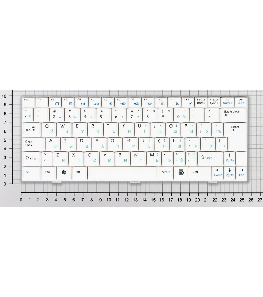 Клавиатура для ноутбука MSI Wind U90 U100 U110 U120, белый