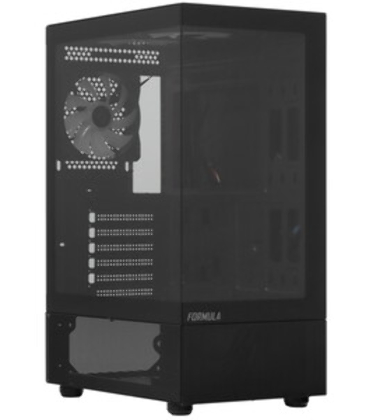 Компьютерный корпус MiniTower AeroCool/Formula Crystal Z1CM PLUS AR black (mATX, без БП, USB Type-A+USB Type-C) (Crystal Z1CM Plus Black AR)