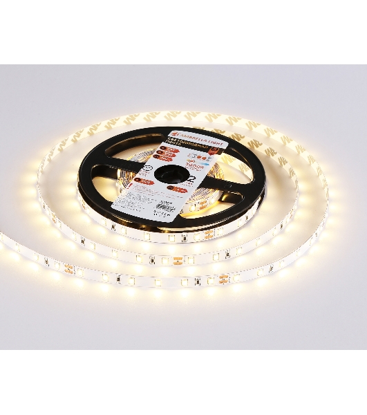 Светодиодная лента Ambrella light GS3001 2835 60Led/ 6W m/ 24V IP20 3000K/ 5000*8*1.2mm (2 конт.)