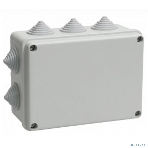 Коробка КМ41242 распаячная IEK UKO10-150-110-070-K41-55 для о/п 150х110х70 мм IP55 (RAL7035, 10 гермовводов), фото6