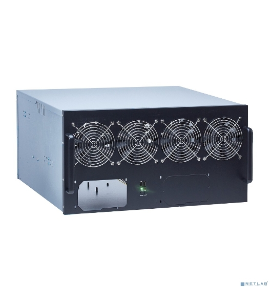 Корпус для майнинга ExeGate EX270771RUS Pro 8-430 (без БП, 2хUSB, 4хfan 120мм, места под: 8 видеокарт, 2 БП)