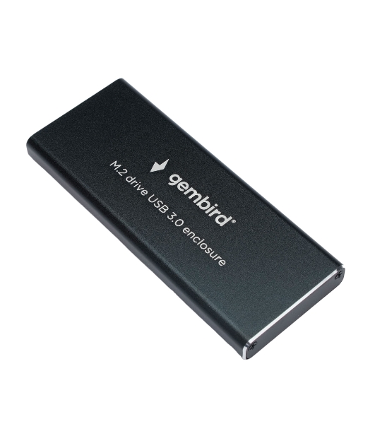 Внешний корпус Gembird EEM2-SATA-1 USB 3.0 для M2 SATA порт MicroB, металл, черный