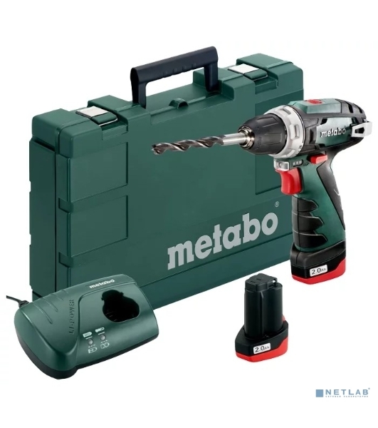 Аккум.дрель METABO PowerMaxx BS (600079550)2х2А·ч в сумке