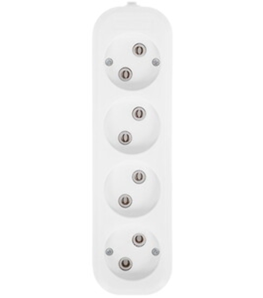 Удлинитель бытовой Smartbuy (SBE-10-4-03-N) 4 гнз х 3,0 м (10А/2.2 кВт, ПВС 2х1.0)