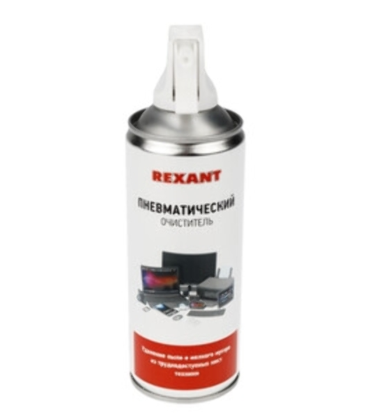 Сжатый воздух (пневматический очиститель) DUST OFF, Rexant, 230 мл, аэро, инверторный