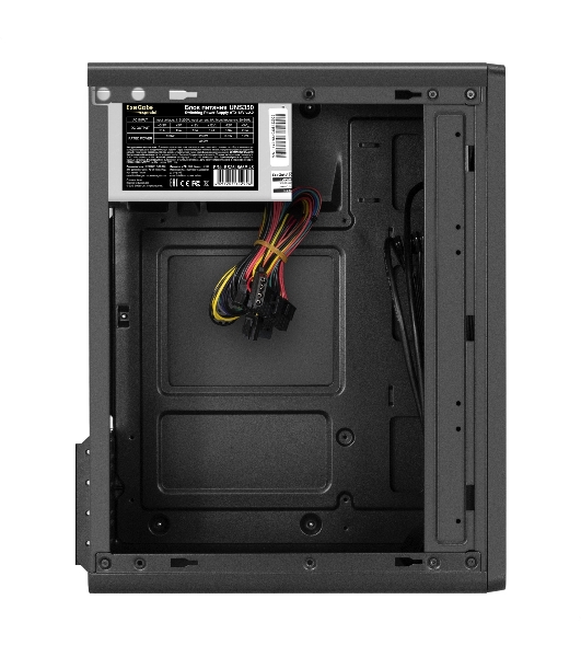 Корпус ExeGate BAA-503-UNS350, Mini-Tower, чёрный, 1 x 80/90 мм, БП 350 Вт