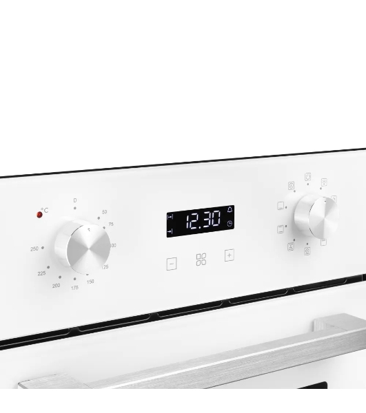 Духовой шкаф электрический Monsher MOE 4592 Blanc ширина 45 см, High-Tech, 50 л, гидролизная очистка, 9 режимов, белый