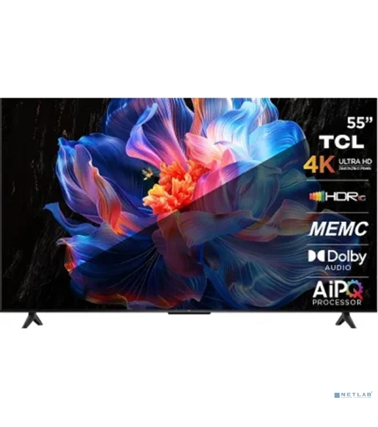 Телевизор TCL 55' 55P6K черный DLED 4K UHD 60Hz Smart TV
