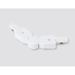 GL7179 WH белый коннектор поворотный шарнирный для однофазного шинопровода Standard 220V NEW 285*35*20, фото3