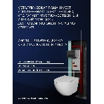 Комплект BAU 6 в 1: инсталляция BAU PRO для подвесного унитаза, унитаз подвесной безободковый торнадо обратного потока Bau Dream 52х36 Hurricane-5, сиденье быстросъемное микролифт, кнопка смыва BAU Stil , черная матовая, фото7