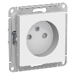 Механизм розетки 1-м СП AtlasDesign без заземл. защ. шторки 16А белый, SchE ATN000149, фото3