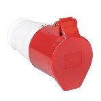 Розетка кабельная 32А 380В 3P+РЕ IP44 (224) EKF ps-224-32-380, фото 1