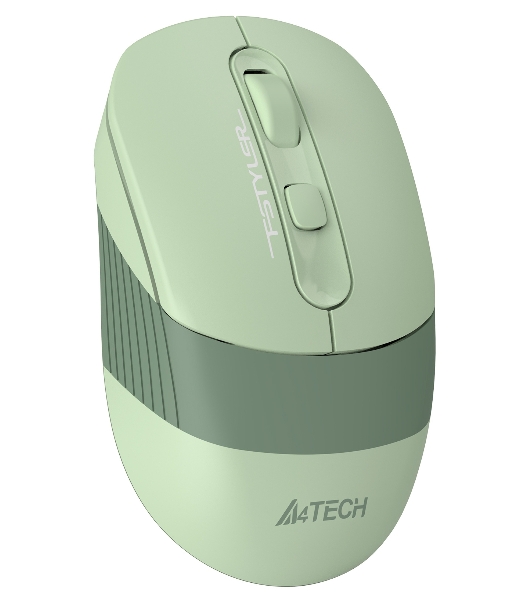 Мышь беспроводная A4Tech Fstyler FB10C зеленый, 2000 dpi, радиоканал, Bluetooth, USB, кнопки - 4