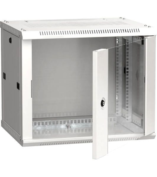 Шкаф ITK LINEA W 9U 600x450 мм дверь стекло, RAL7035