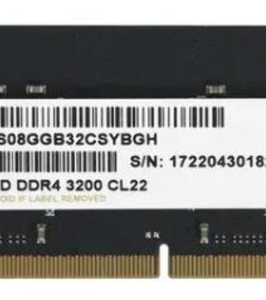 Оперативная память Apacer, DDR4, 8GB (1x8GB), 3200MHz, CL22, SO-DIMM