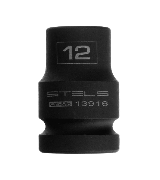 Головка ударная шестигранная Stels 12 мм, 1/2', CrMo