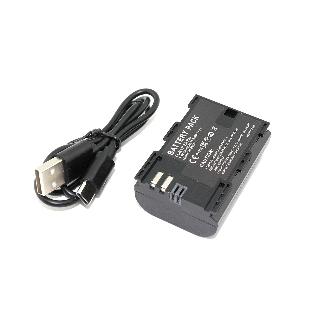 Аккумуляторная батарея для фотоаппарата Canon EOS 5D Mark II (LP-E6 Pro) USB Type-C 7.4V 1600mAh