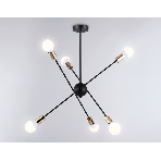 Светильник Ambrella light TR80435/6 BK/GD черный/золото E27/6 max 60W D950*730, фото3