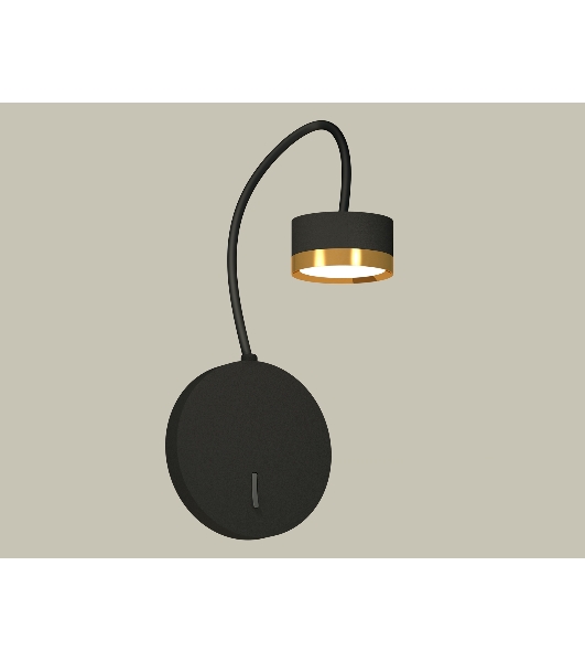 Светильник Ambrella light XB9596152 SBK/PYG черный песок/золото желтое полированное GX53 (C9596, N8124)