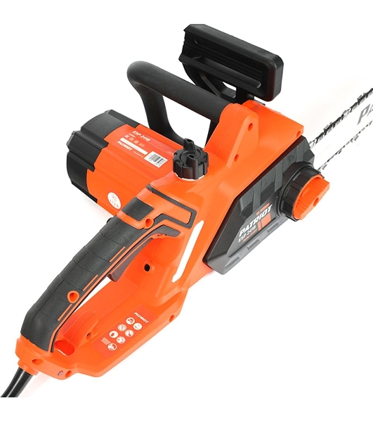 Пила цепная электрическая Patriot ESP 2418, 2400Вт, 18'/45 см, 3/8, 1,3мм 62 зв, плавный пуск, бесключевая натяжка цепи, термозащита