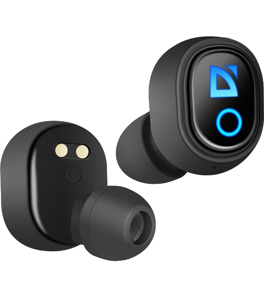 Наушники TWS Defender Twins 639 черный, внутриканальные, Bluetooth, до 4 ч
