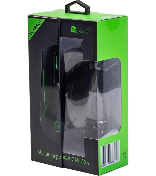 Мышь проводная Harper Gaming Kickback GM-P05 черный, 10000 dpi, USB, кнопки - 8