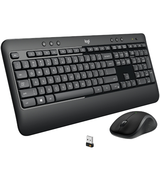 Комплект клавиатура+мышь Logitech MK540 Advanced беспроводной, USB, 1000 DPI, чёрный