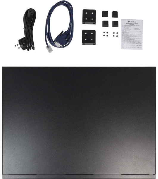Коммутатор ORIGO Managed L3 Switch 48x1000Base-T PoE, 6x10Gbase-X SFP+, PoE Budget 880W, RJ45 Console, 19' w/brackets