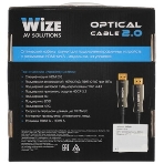 Кабель HDMI Wize AOC-HM-HM-10M оптический, 10 м, 4K/60HZ 4:4:4, v.2.0, ARC, 19M/19M, HDCP 2.2, Ethernet, черный, коробка, фото4
