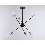 Светильник Ambrella light TR80435/6 BK/GD черный/золото E27/6 max 60W D950*730, фото 1