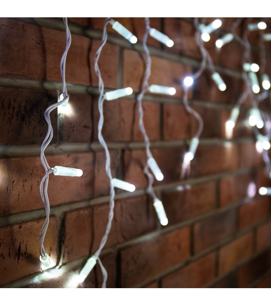 Гирлянда Neon-night Айсикл 'ПЛЕЙ ЛАЙТ' 0.6х2.4м 88 LED 5.5Вт 230В IP44 бел.; бел. провод
