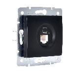 Механизм розетки компьютерн. 1-м СП KARINA RJ45 черный бархат LEZARD 707-4288-139, фото3