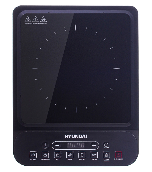Плита настольная электрическая Hyundai HYC-0101 черный эмаль (настольная)