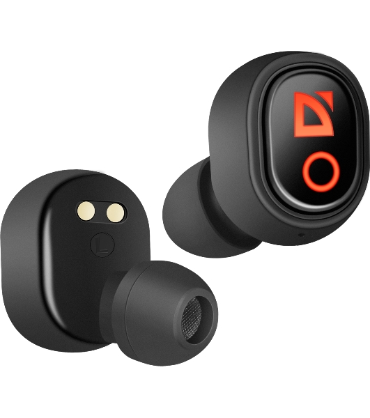 Наушники TWS Defender Twins 639 черный, внутриканальные, Bluetooth, до 4 ч
