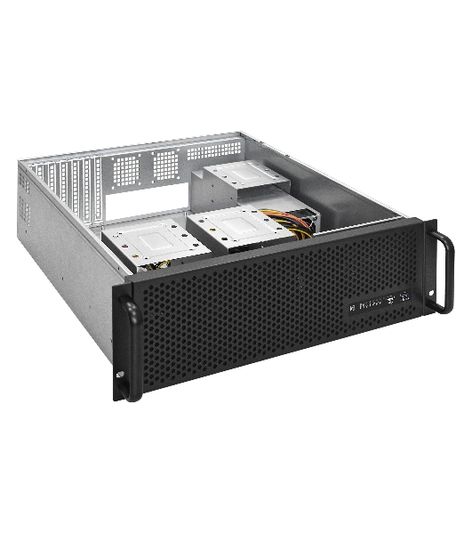 Серверный корпус ExeGate EX293903RUS Pro 3U450-09 (RM 19', высота 3U, глубина 450, БП 2U-800ADS, USB)
