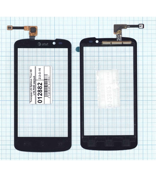 Сенсорное стекло (тачскрин) для LG Optimus True HD LTE P936, черное