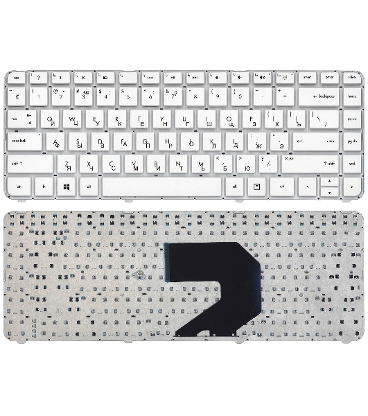 Клавиатура для ноутбука HP Pavilion G4-2000 белый без рамки