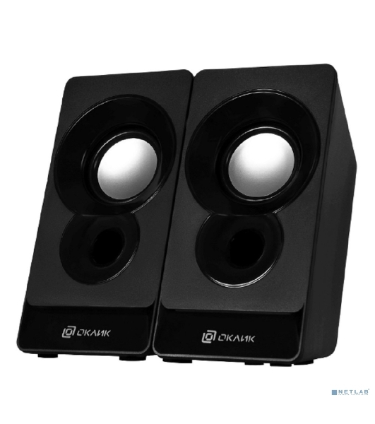 Акустическая система Oklick OK-165 2.0 черный 6Вт