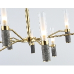 Люстра Ambrella light LH53355/9 GD/CL/WH золото/прозрачный/белый G9*9 max 40W D850*890, фото4